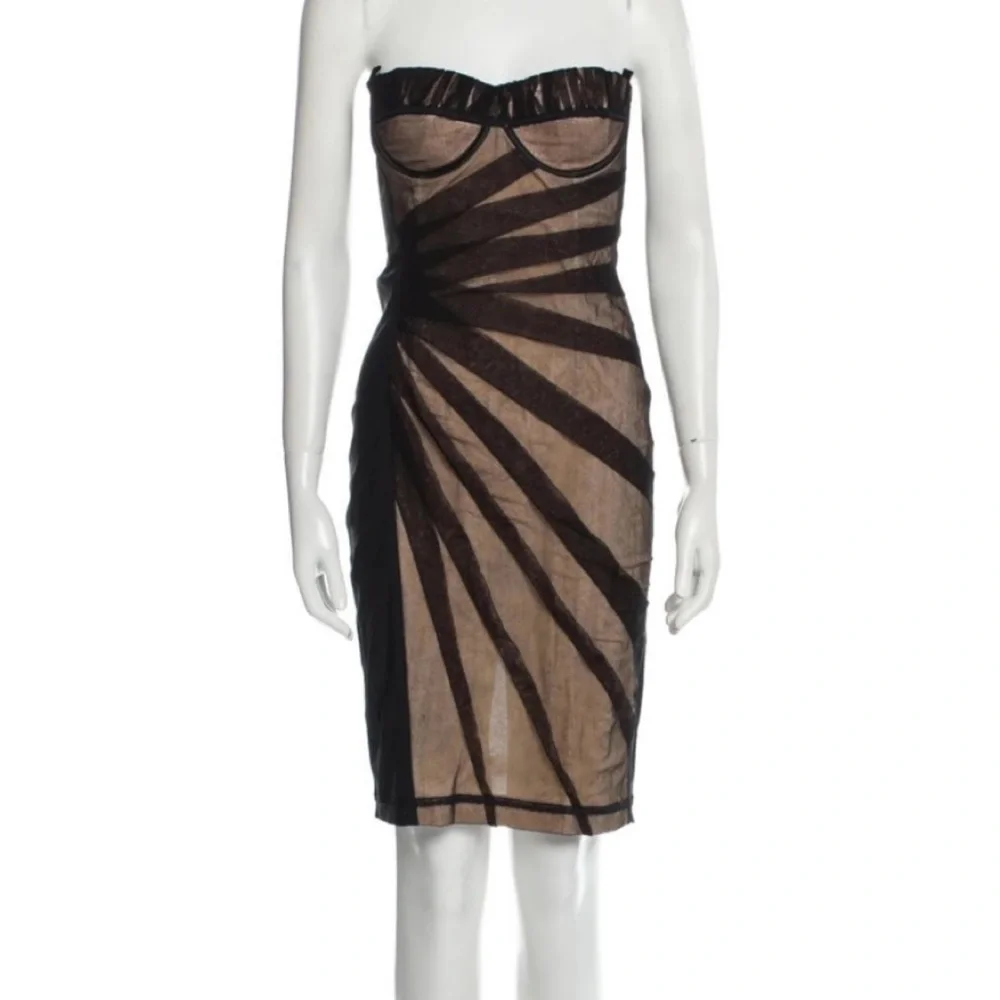 D&G Black and Tan Midi Dress - Picture 6 of 11